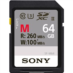 Sony 64GB M Series UHS-II SD SDXC Memory Card (U3)