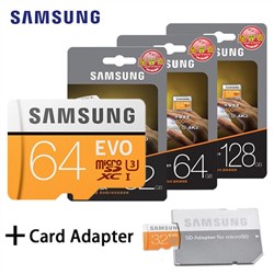 Samsung 64GB MicroSDXC EVO+ 4K 100MB/sec with SD adaptor