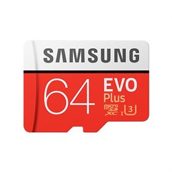 Samsung 64GB MicroSDHC EVO+ 4K 100MB-s no adapter