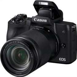 Canon EOS M50 with 18-150mm STM Lens Kit (Black) Mirrorless Digital Camera