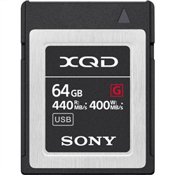 Sony 64GB XQD Memory Card 440mb/s Read 400mb/s Write