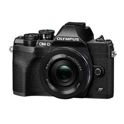 Olympus OM-D E-M10 Mark IV with 14-42mm Lens Kit Mirrorless Camera Black