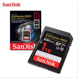 SanDisk Extreme Pro 1TB 200MB/s SDXC Memory Card SD UHS-I V30 U3