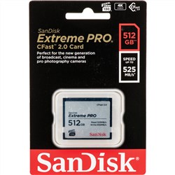 Sandisk Extreme Pro 512GB CFast 2.0 525mb-s