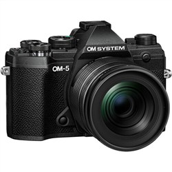 OM System OM-5 12-45mm f/4 PRO Lens Kit  Mirrorless Camera Black Olympus