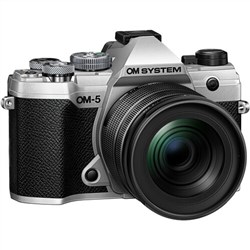 OM System OM-5 12-45mm f/4 PRO Lens Kit  Mirrorless Camera Silver Olympus