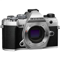 OM System OM-5 Mirrorless Camera Body Silver (Camera Kit Box) Olympus