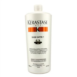 Kerastase Nutritive Bain Satin 1 Exceptional Nutrition Shampoo (For Normal to Slightly Dry Hair) 100