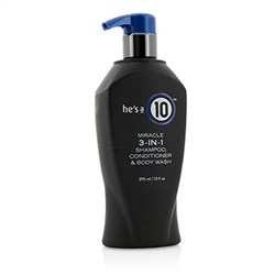It's A 10 He's A 10 Miracle 3-In-1 Shampoo, Conditioner & Body Wash 295ml-10oz