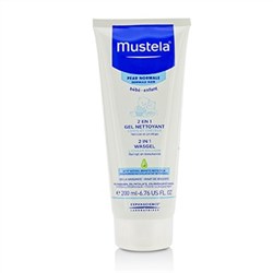 Mustela 2 In 1 Body & Hair Cleansing gel - For Normal Skin 200ml-6.76oz