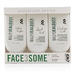 Billy Jealousy Face3Some Kit: Face Moisturizer 88ml + Exfoliating Facial Cleanser 88ml + Gentle Dail