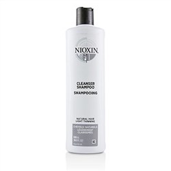 Nioxin Derma Purifying System 1 Cleanser Shampoo (Natural Hair, Light Thinning) 500ml-16.9oz