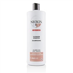 Nioxin Derma Purifying System 3 Cleanser Shampoo (Colored Hair, Light Thinning, Color Safe) 1000ml-3