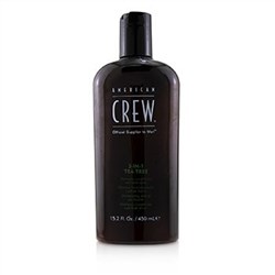 American Crew Men 3-IN-1 Tea Tree Shampoo, Conditioner and Body Wash 450ml-15.2oz