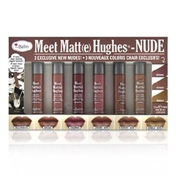 TheBalm Meet Matt(e) Hughes 6 Mini Long Lasting Liquid Lipsticks Kit  - Nude 6x1.2ml-0.04oz
