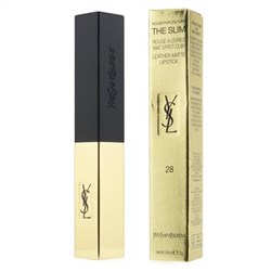 Yves Saint Laurent Rouge Pur Couture The Slim Leather Matte Lipstick - # 28 True Chili 2.2g-0.08oz