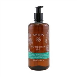 Apivita Refreshing Fig Shower Gel with Essential Oils - Ecopack 500ml-16.9oz