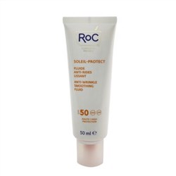 ROC Soleil-Protect Anti-Wrinkle Smoothing Fluid SPF 50 UVA & UVB (Visibly Reduces Wrinkles) 50ml-1.6
