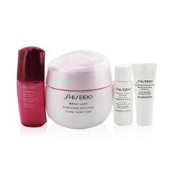 Shiseido White Lucent Holiday Set: Gel Cream 50ml + Cleansing Foam 5ml + Softener Enriched 7ml + Ult