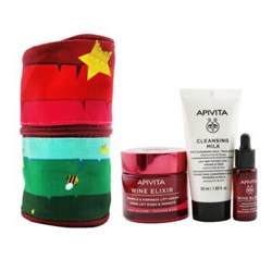 Apivita Di-Vine Beauty (Wine Elixir- Rich Texture) Gift Set: Wrinkle Lift Cream 50ml+ Face Oil 10ml+