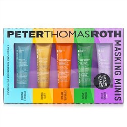 Peter Thomas Roth Masking Minis Set: Antioxidant Mask+De-Tox Hydrator+Enzymatic Dermal Resurfacer+Pu
