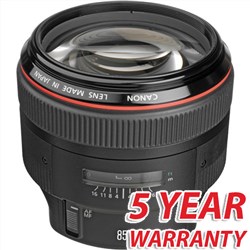 Canon EF 85mm f/1.2L II USM Lens with 5 Year Warranty