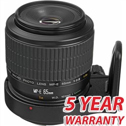 Canon MP-E 65mm f/2.8 1-5x MACRO Photo Lens with 5 Year Warranty