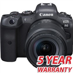 Canon EOS R6 with RF 24-105mm STM Lens Kit with 5 Year Warranty Mirrorless Digital Camera  Rsix