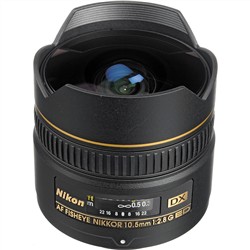 Nikon AF DX 10.5mm f/2.8G ED Fisheye-Nikkor Lens