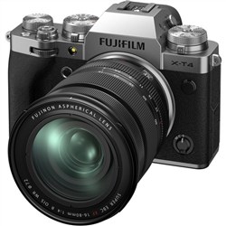 Fujifilm X-T4 with 16-80mm Lens Kit Silver Mirrorless Digital Camera