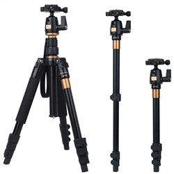 Tripod Monopod with Ball Head For Camera Camcorder DSLR 4 Section Compact Travel 1.56m