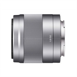 Sony E 50mm f/1.8 OSS Lens Silver APS-C