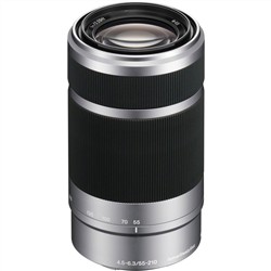 Sony E 55-210mm F4.5-6.3 OSS E-Mount Lens Silver APS-C