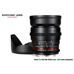 Samyang 24mm T1.5 ED AS UMC VDSLR Lens Sony E-Mount