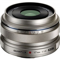 Olympus M.Zuiko Digital 17mm f/1.8 Lens (Silver) 
