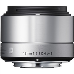 Sigma 19mm F2.8 DN Lens for Sony E-mount Cameras Silver