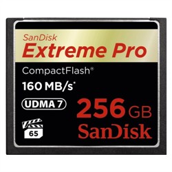 SanDisk 256GB Extreme Pro 160MB/s CF Card CompactFlash