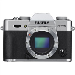 Fujifilm X-T10 Mirrorless Digital Camera Body Silver (Camera Kit Box)