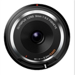 Olympus 9mm f/8.0 Fisheye Body Cap Lens Black BCL-0980