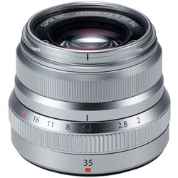 Fujifilm XF 35mm f/2 R WR Lens (Silver) Fujinon