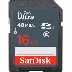 SanDisk Ultra 16GB SDHC 48MB/s UHS-I (Class 10) SD Card