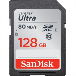 Sandisk Ultra 128GB SDXC 80MB/s (Class 10) SD Card