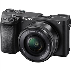 Sony Alpha a6300 with 16-50mm Lens Kit Black Mirrorless Digital Camera 