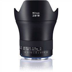 Zeiss Milvus 18mm f/2.8 Lens Canon Mount 2.8/18 ZE