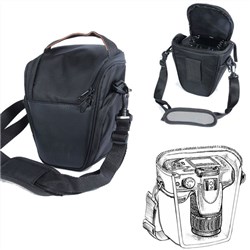 Medium Deluxe Camera Bag for Digital SLR Camera with Attached Lens