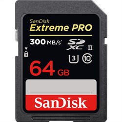 SanDisk 64GB Extreme PRO UHS-II 300MB/s SDXC SD Card