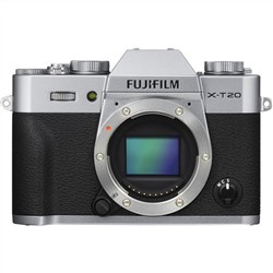 Fujifilm X-T20 Body Silver Mirrorless Digital Camera (Camera kit box)