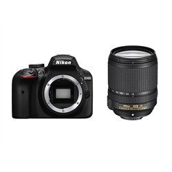 Nikon D3400 DSLR Camera with AF-S 18-140mm VR Lens Kit Black