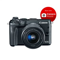 Canon EOS M6 BLACK with EF-M 15-45mm Lens Kit Mirrorless Digital Camera 