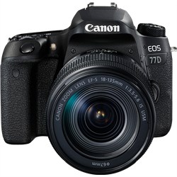 Canon EOS 77D with 18-135mm IS USM Lens Kit DSLR Camera Digital SLR